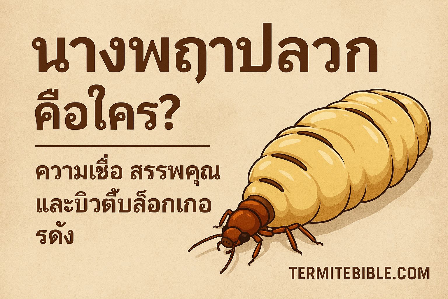 นางพญาปลวกคือใคร? เจาะลึกชีวิต ความเชื่อ สรรพคุณ และบิวตี้บล็อกเกอร์ชื่อดัง