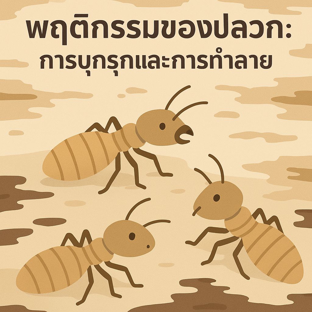 พฤติกรรมของปลวก: เจาะลึกนิสัย การทำลาย และแนวทางป้องกัน